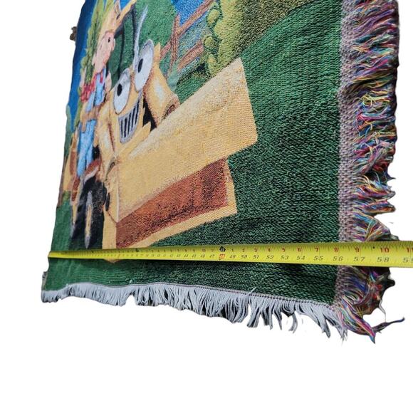 Vintage Bob Builder Tapestry Throw Blanket Afghan Animation British Construction - Picture 2 of 6